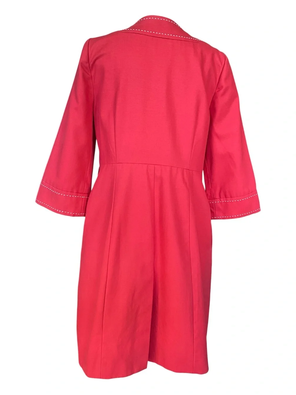 Penguin by Munsingwear Red Trench Coat Jacket P\S Retro Mod Swing Coat